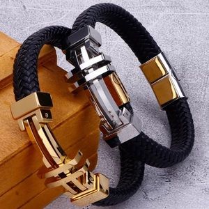 Handmade men leather bracelet